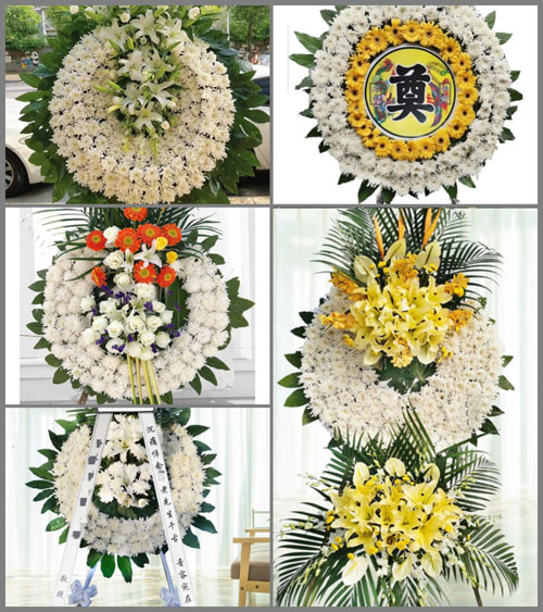 广东梅州市丰顺县汤西镇新兴村花圈速递